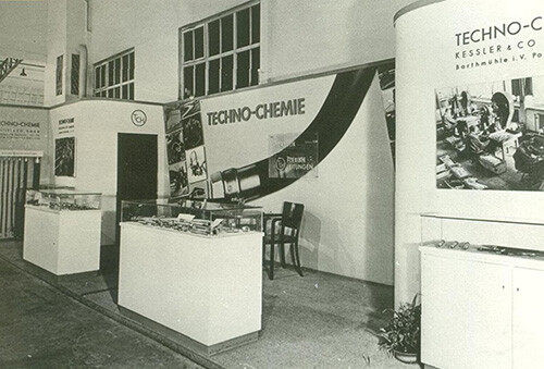 Messestand 1956 Hydrauflex, ehemals "Techno-Chemie"